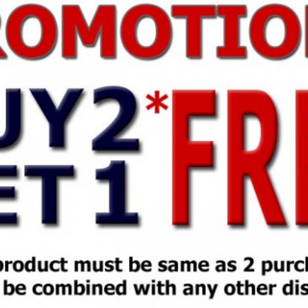 BUY 2 GET 1 FREE ON ANYTHING AND EVERYTHING